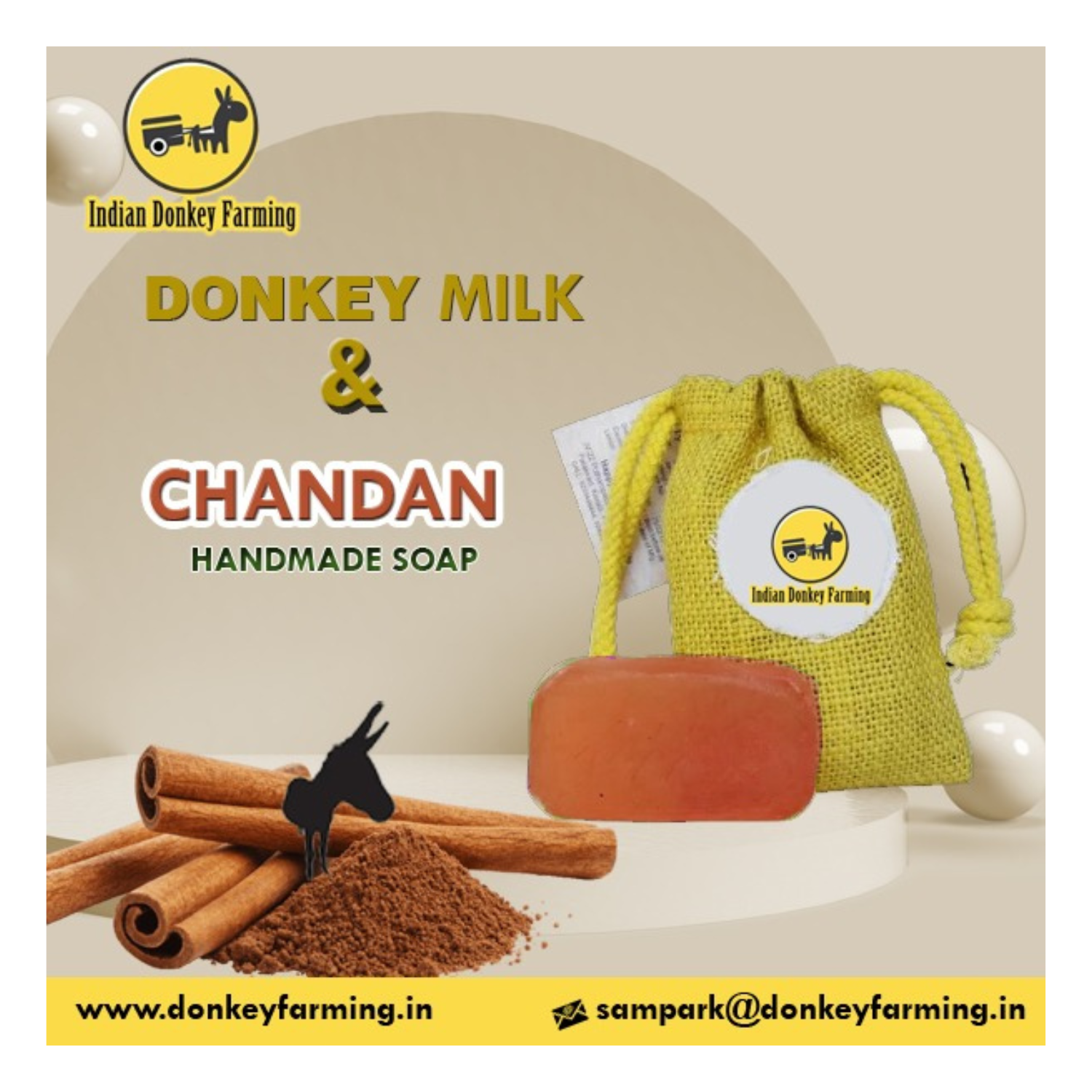 Chandan Donkey Milk Soap 100G